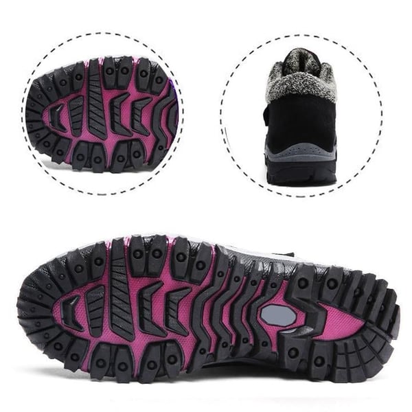 Unisex Winterstiefel | Wasserdicht | Kunstpelzfutter | Rutschfeste Sohle | Warm-Luzern Mode
