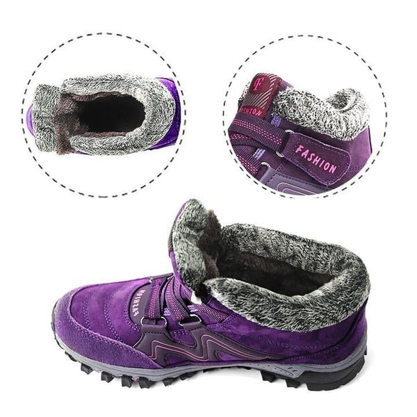 Unisex Winterstiefel | Wasserdicht | Kunstpelzfutter | Rutschfeste Sohle | Warm-Luzern Mode
