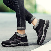 Unisex Winterstiefel | Wasserdicht | Kunstpelzfutter | Rutschfeste Sohle | Warm-Luzern Mode