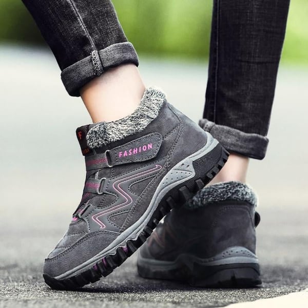 Unisex Winterstiefel | Wasserdicht | Kunstpelzfutter | Rutschfeste Sohle | Warm-Luzern Mode