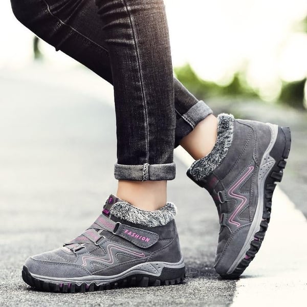 Unisex Winterstiefel | Wasserdicht | Kunstpelzfutter | Rutschfeste Sohle | Warm-Luzern Mode