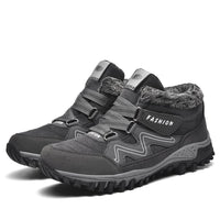Unisex Winterstiefel | Wasserdicht | Kunstpelzfutter | Rutschfeste Sohle | Warm-Grau-39-Luzern Mode
