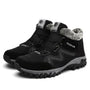 Unisex Winterstiefel | Wasserdicht | Kunstpelzfutter | Rutschfeste Sohle | Warm-Schwarz-39-Luzern Mode