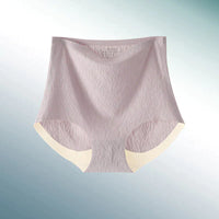 Nahtlose Damen Unterwäsche - Bequeme Baumwoll Slips-Taro-Lila-M-1+1 GRATIS-Luzern Mode