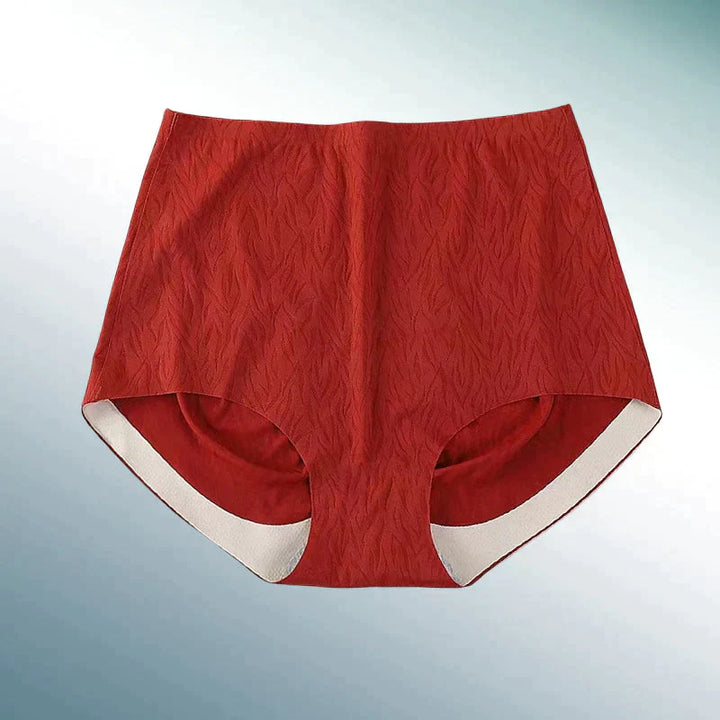 Nahtlose Damen Unterwäsche - Bequeme Baumwoll Slips-Weinrot-M-1+1 GRATIS-Luzern Mode