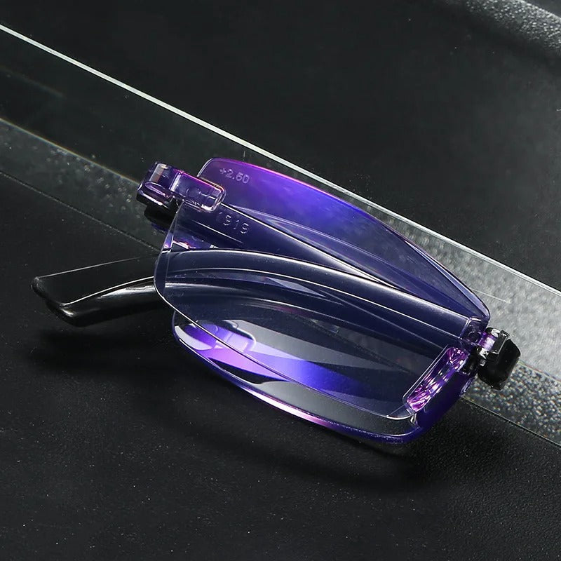 Herrenrandlose Sonnenbrille UV-Schutz Leichtgewicht Design-Braun + Zwart-+1.00-Luzern Mode