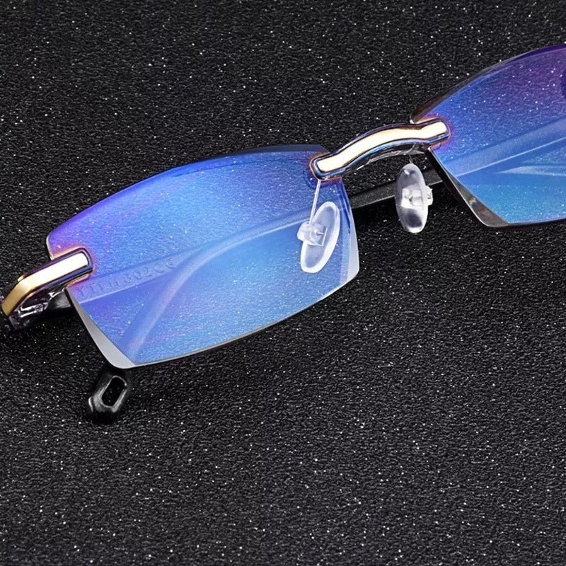 Herrenrandlose Sonnenbrille UV-Schutz Leichtgewicht Design-Luzern Mode