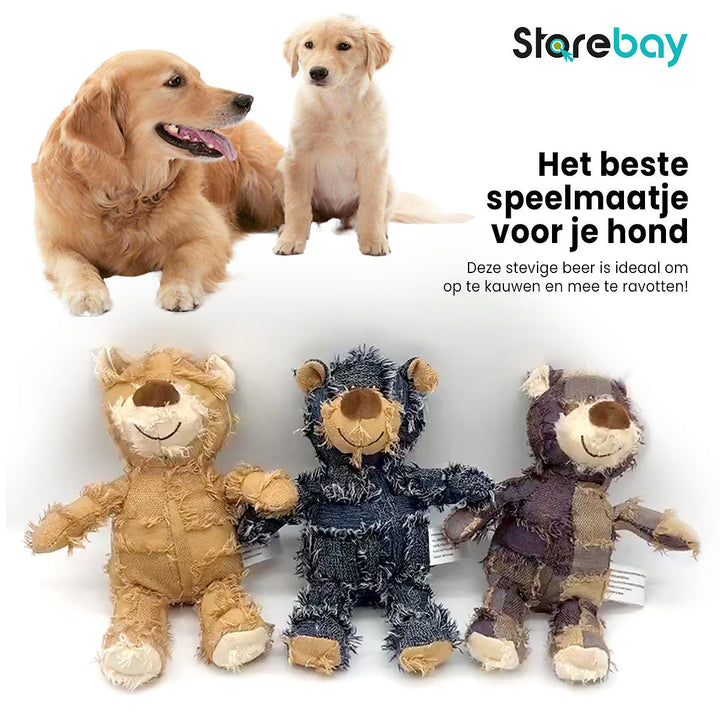Hundekauspielzeug | Teddy Langlebig Stark Sicher Unverwüstlich-Blau-Luzern Mode