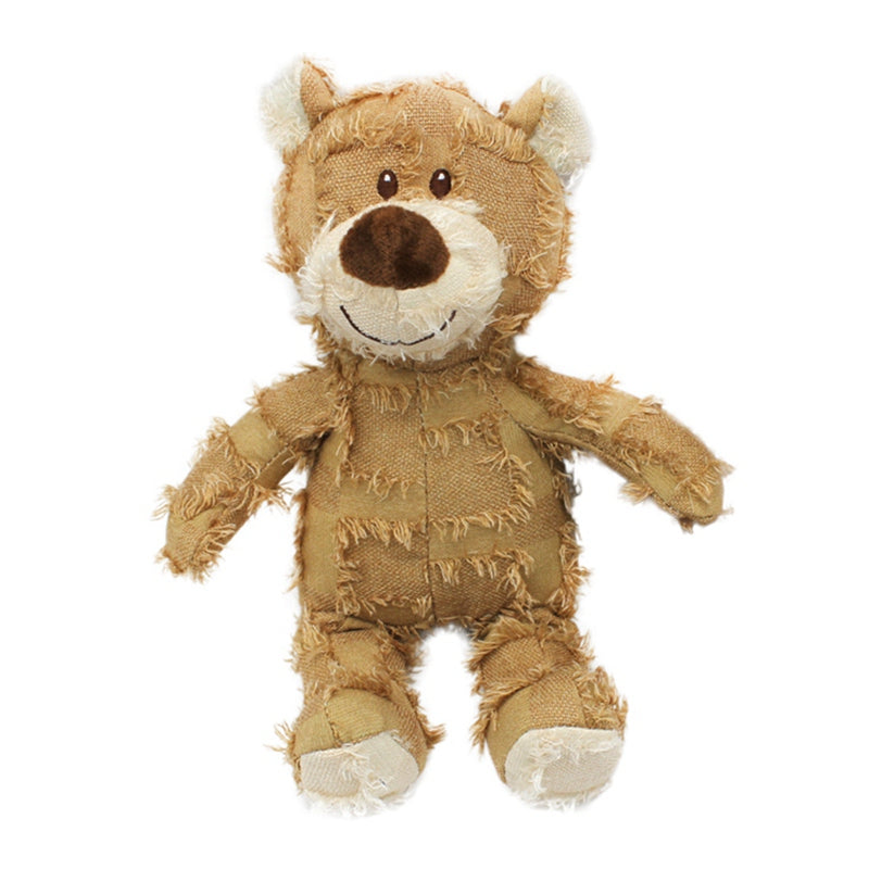 Hundekauspielzeug | Teddy Langlebig Stark Sicher Unverwüstlich-Braun-Luzern Mode