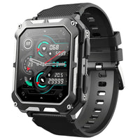 Robuste Smartwatch mit Fitness-Tracker und GPS-Funktion-Schwarz-Luzern Mode