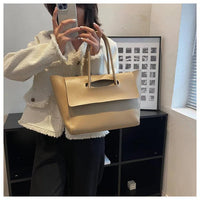 Luxuriöse Damenhandtasche aus Leder mit großem Stauraum-Luzern Mode