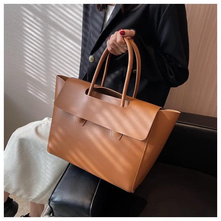 Luxuriöse Damenhandtasche aus Leder mit großem Stauraum-Luzern Mode
