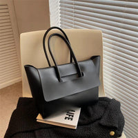 Luxuriöse Damenhandtasche aus Leder mit großem Stauraum-Schwarz-Luzern Mode