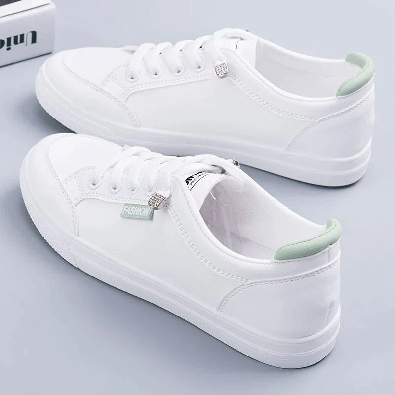 Damen Sneaker: Bequeme Tennis-Schuhe für den Sommer-Grün-35-Luzern Mode