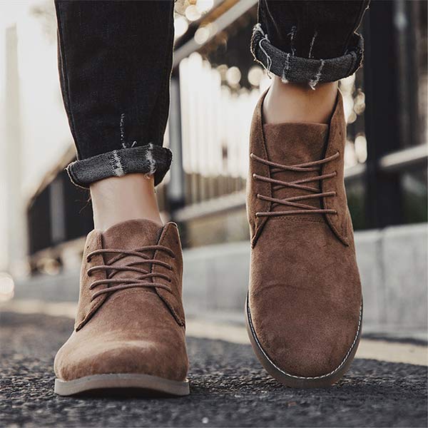Herren Wildleder Stiefeletten für Business und Freizeit-Luzern Mode