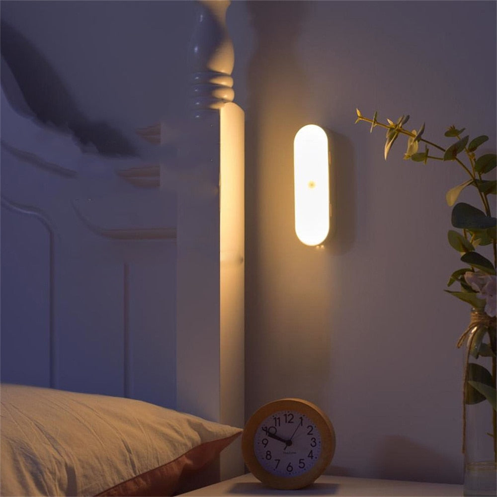 Wandleuchte | Bewegungsmelder LED Aufladbar Langlebig Smart Kompakt USB-Warm-Luzern Mode