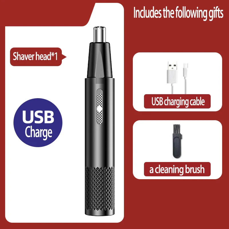 Nasenhaarschneider | USB Aufladbar Kompakt Langlebig Edelstahl Waschbar TrimPro-Luzern Mode