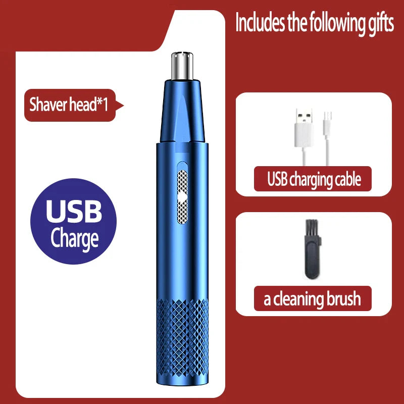 Nasenhaarschneider | USB Aufladbar Kompakt Langlebig Edelstahl Waschbar TrimPro-Luzern Mode