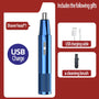 Nasenhaarschneider | USB Aufladbar Kompakt Langlebig Edelstahl Waschbar TrimPro-Blau-Luzern Mode