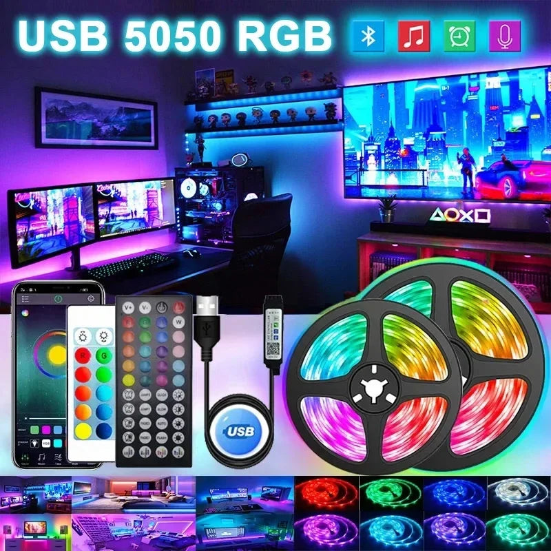 LED Lichtstreifen | USB Fernbedienung langlebig RGB sparsam anpassbar-Luzern Mode