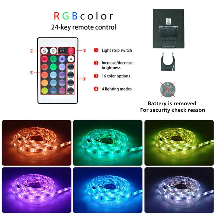LED Lichtstreifen | USB Fernbedienung langlebig RGB sparsam anpassbar-Luzern Mode
