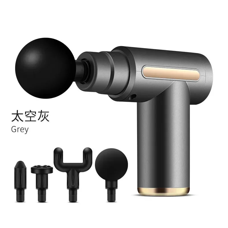 Mini Massage Gun | USB Compact Compact Duurzaam Krachtig MuscleEase -Grijs-Luzern Mode