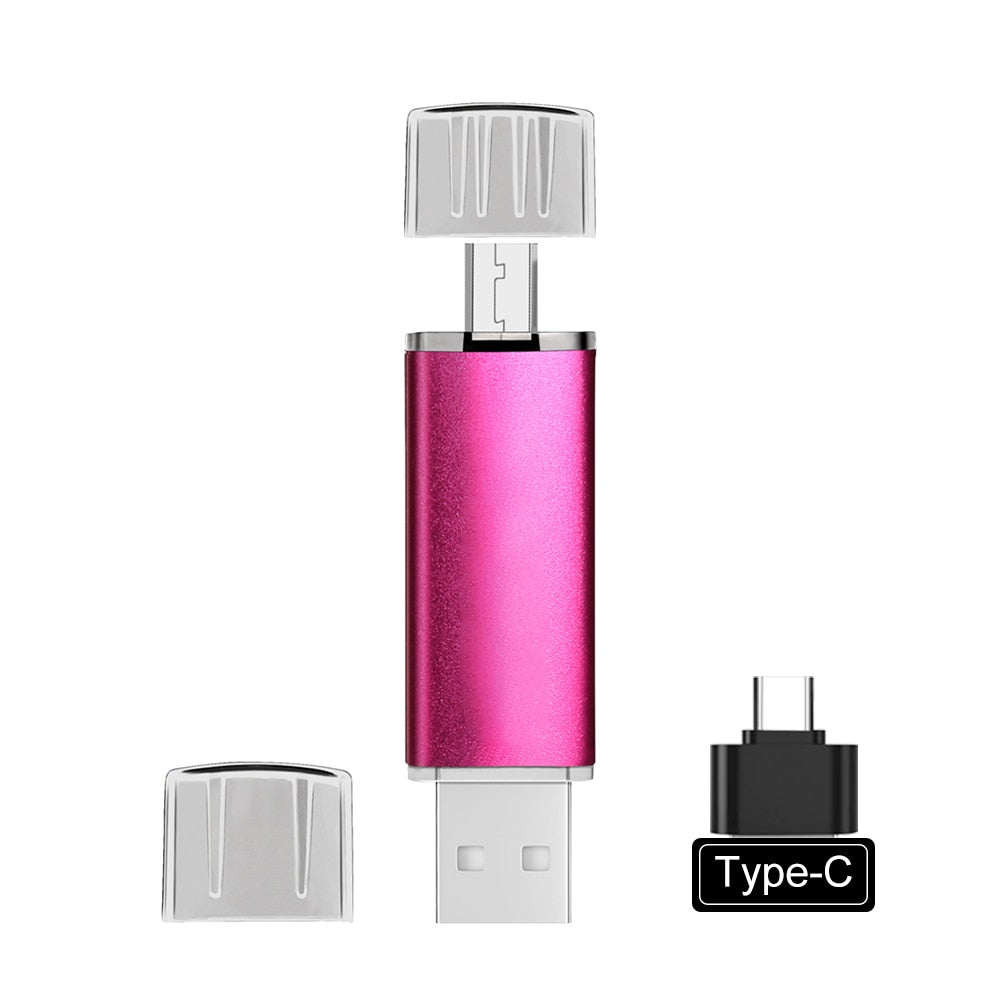 USB-Stick | Kompakt | Universeel | Vielseitig | USB-C | USB-A-Rosa-4GB-Luzern Mode