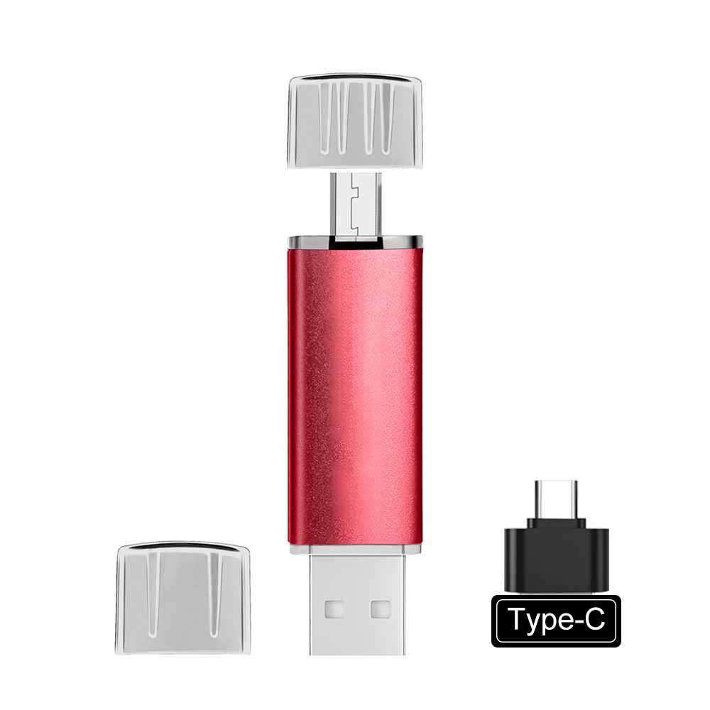 USB-Stick | Kompakt | Universeel | Vielseitig | USB-C | USB-A-Rot-4GB-Luzern Mode