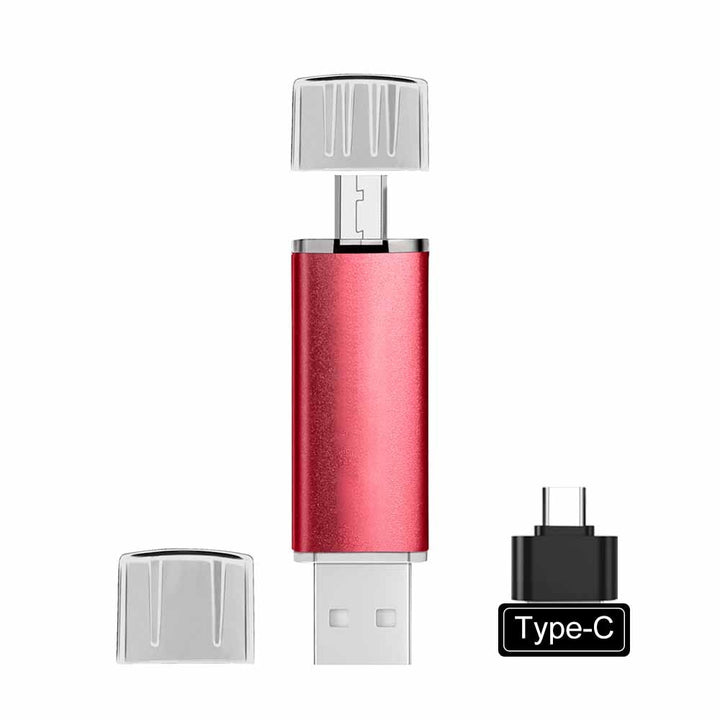 USB-Stick | Kompakt | Universeel | Vielseitig | USB-C | USB-A-Rot-4GB-Luzern Mode