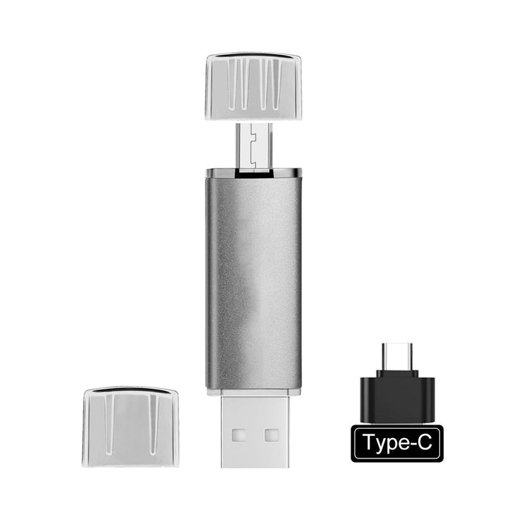 USB-Stick | Kompakt | Universeel | Vielseitig | USB-C | USB-A-Silber-4GB-Luzern Mode