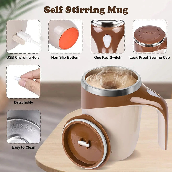 Magnetischer Rührbecher | Vielseitig – Praktisch – Wiederaufladbar – USB – Langlebig-Luzern Mode