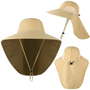 UV-Schutz | atmungsaktives Mesh | verstellbare Passform | Kordelzug | 54–60 cm-Beige-Luzern Mode