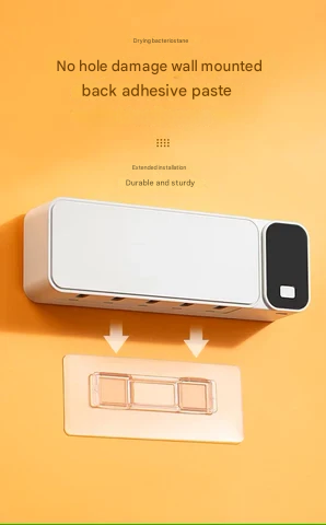 UV-Zahnbürstensterilisator | Wiederaufladbar | Wandmontiert | Hygiene-Luzern Mode
