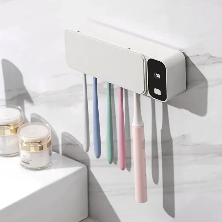 UV-Zahnbürstensterilisator | Wiederaufladbar | Wandmontiert | Hygiene-Luzern Mode