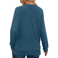Damen Strickpullover Langarm Casual Herbstmode Trend-Luzern Mode