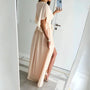Sommerkleid | Bell Sleeves | V-Ausschnitt | Schiltz | Locker | Maxi-Weiß-S-Luzern Mode