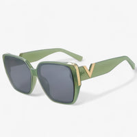 Sonnenbrille | V-Förmig | Leicht | Unisex | Futuristisch | UV-Schutz-Grün-Luzern Mode