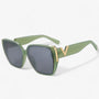 Sonnenbrille | V-Förmig | Leicht | Unisex | Futuristisch | UV-Schutz-Grün-Luzern Mode