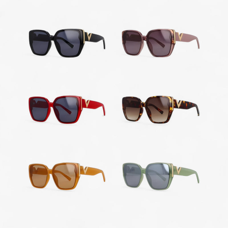 Sonnenbrille | V-Förmig | Leicht | Unisex | Futuristisch | UV-Schutz-Luzern Mode