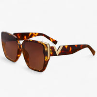 Sonnenbrille | V-Förmig | Leicht | Unisex | Futuristisch | UV-Schutz-Leopard-Luzern Mode