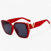 Sonnenbrille | V-Förmig | Leicht | Unisex | Futuristisch | UV-Schutz-Rot-Luzern Mode
