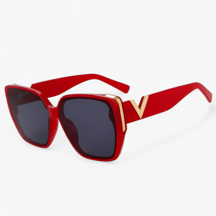 Sonnenbrille | V-Förmig | Leicht | Unisex | Futuristisch | UV-Schutz-Rot-Luzern Mode