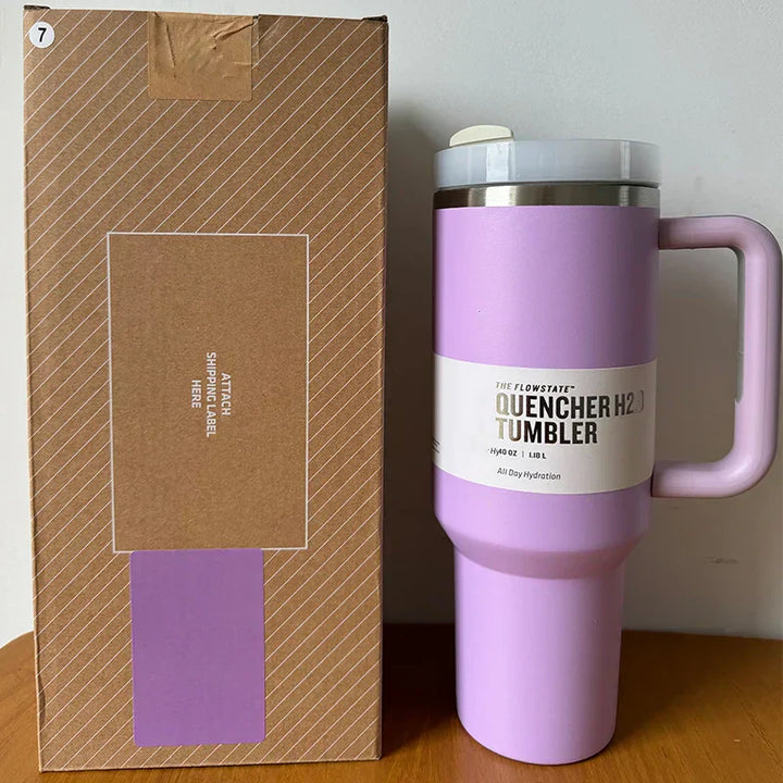 Thermobecher | Tumbler Strohhalm Deckel Isoliert Stilvoll Geräumig Langlebig-Luzern Mode