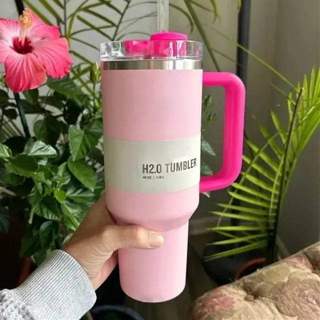 Thermobecher | Tumbler Strohhalm Deckel Isoliert Stilvoll Geräumig Langlebig-Luzern Mode