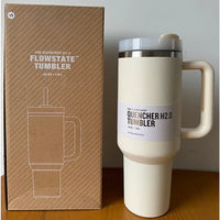 Thermobecher | Tumbler Strohhalm Deckel Isoliert Stilvoll Geräumig Langlebig-Weiß-Luzern Mode
