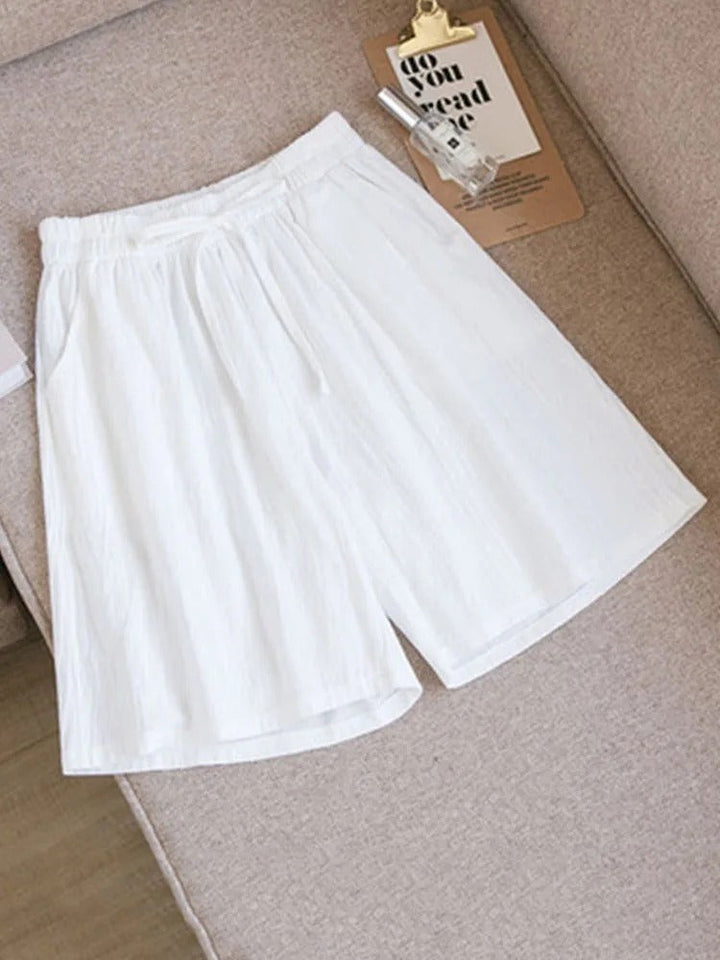 Bequeme & Luftige Damen Baumwollshorts mit Stretchbund – Melina