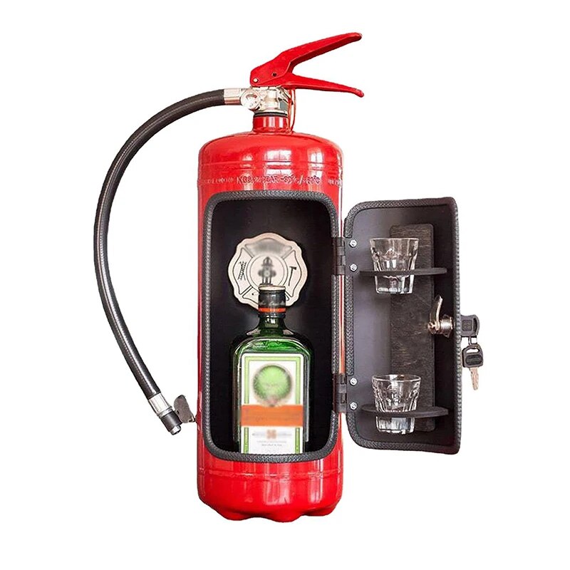 Trinkflaschenhalter | Feuerlöscher | Unauffällig | Große Flaschen | Geschenk-Rot-Luzern Mode