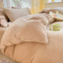 Bettbezug | Doppelbett | Flanell | Warm | Weich | Bequem | Langlebig-Khaki-150x200cm-Luzern Mode
