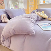 Bettbezug | Doppelbett | Flanell | Warm | Weich | Bequem | Langlebig-LIla-150x200cm-Luzern Mode