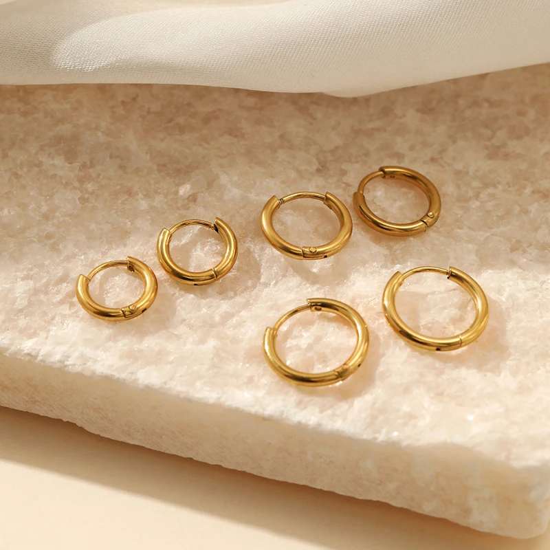 Hoop-Ohrringe | Langlebig | Gold | Silber | Hypoallergen | Stilvoll | Klassisch-Luzern Mode